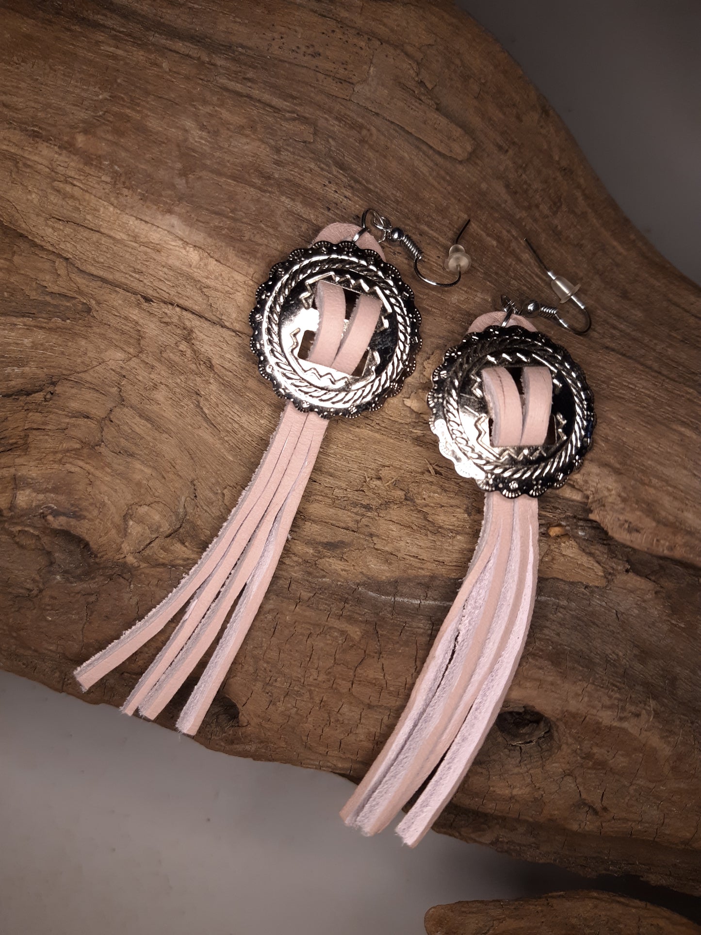 Silver Concho Earrings