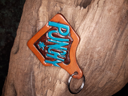 Cowtag keychain- punchy