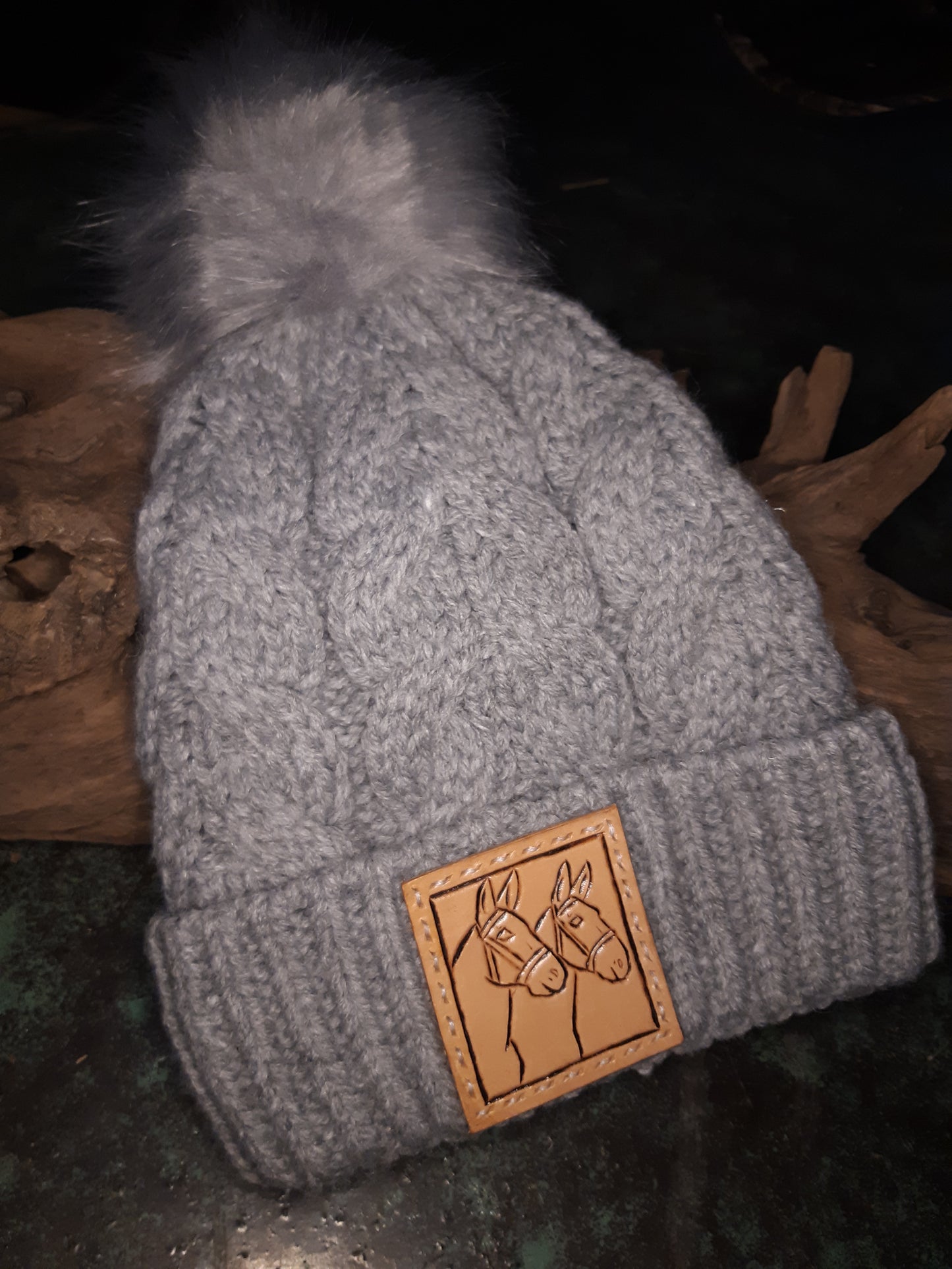 Stocking cap- grey mule