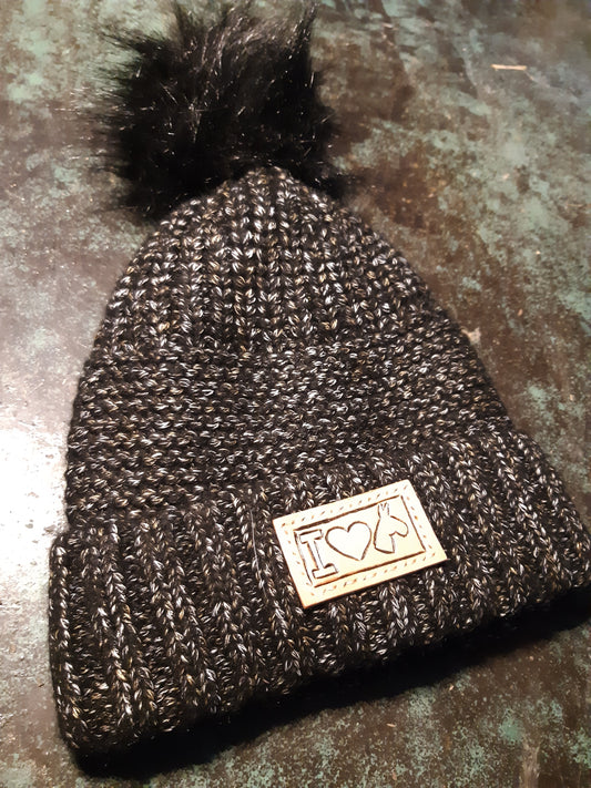 Stocking cap- black mule