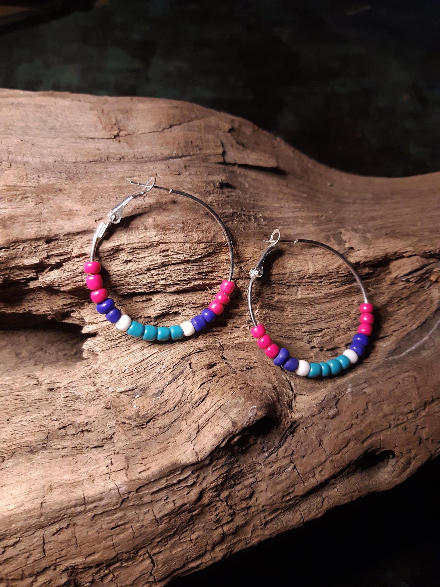 Beaded Hoops