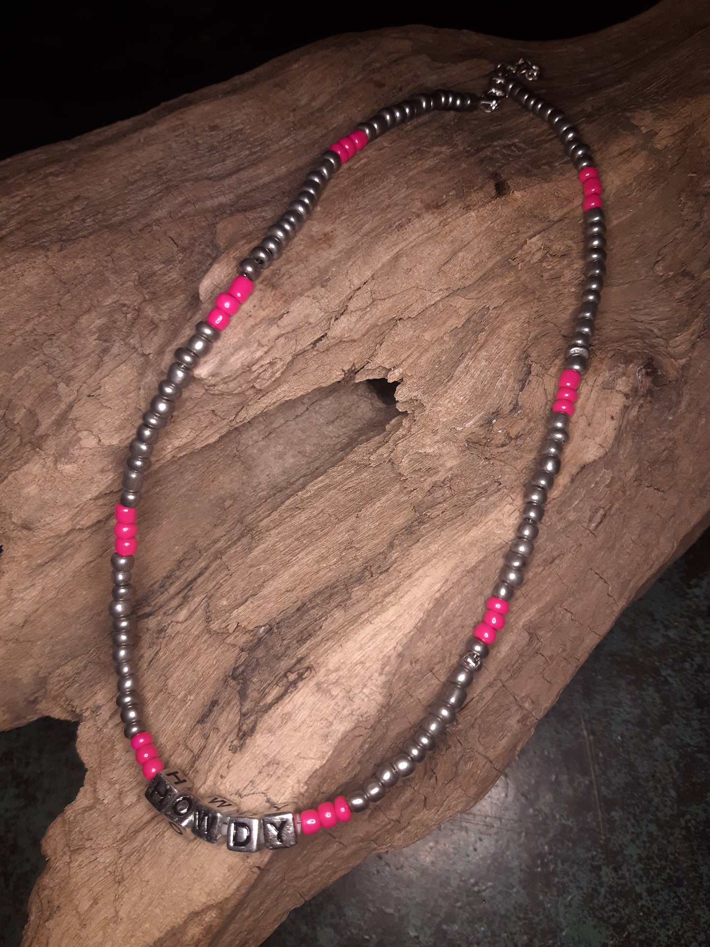 Beaded Choker- Howdy