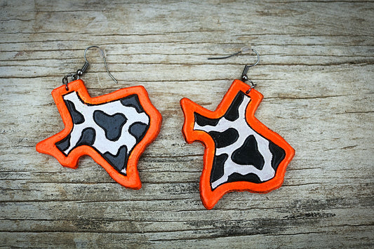 Texas Earrings- Orange