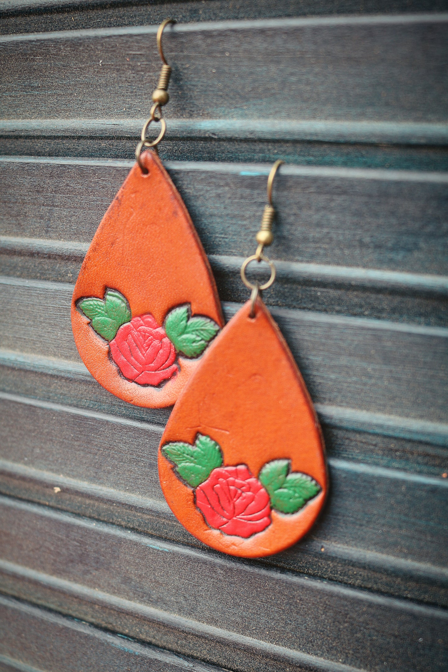 Rose Teardrop Earrings